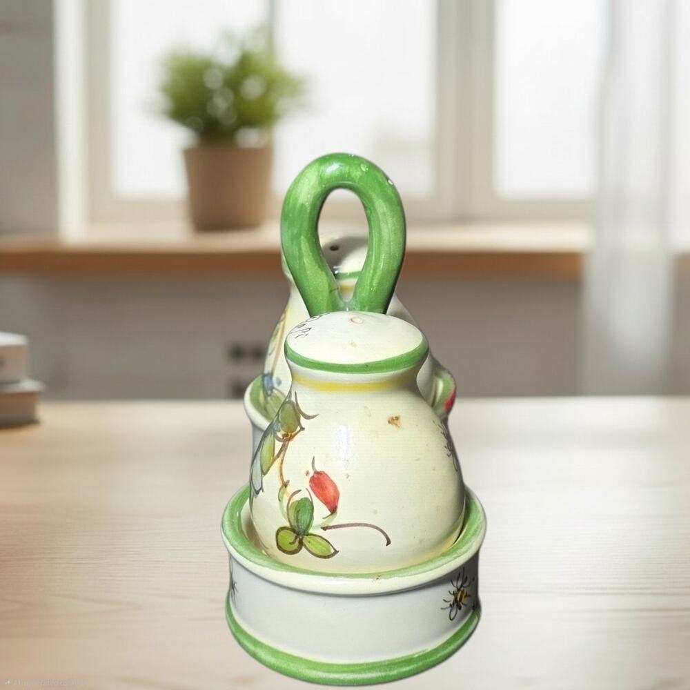 Ceramiche De Simone Sicilian Hand-Painted Salt & Pepper Set - Picture 2 of 9